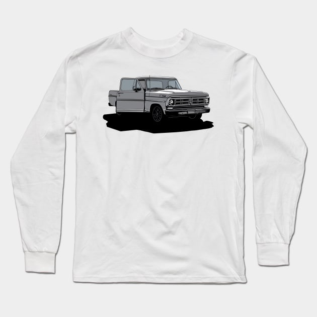 Ford truck Classic Long Sleeve T-Shirt by Saturasi